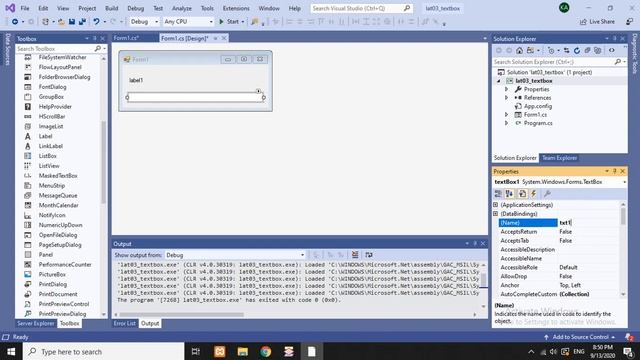 C# Windows Forms App - 4 TextBox смотреть онлайн