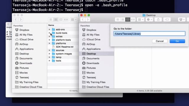 วิธีตั้งค่า PATH ให้ Android SDK ของ Android Studio บนเครื่อง Mac OS X смотреть онлайн
