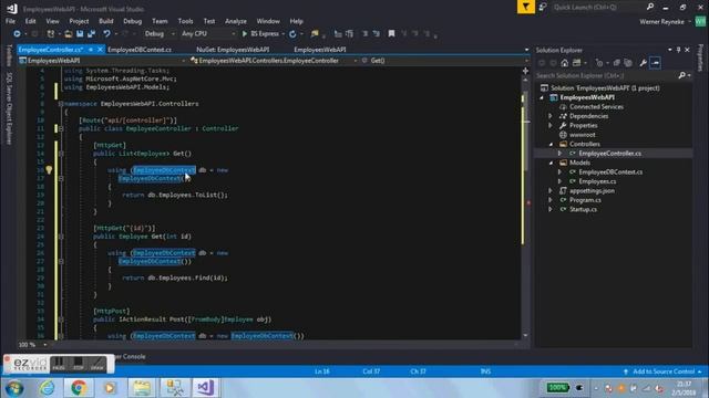 ASP NET CORE 2 0 web api and MVC client for beginners in VS2017 смотреть онлайн