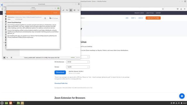 How to install Zoom on Linux Mint 21 смотреть онлайн