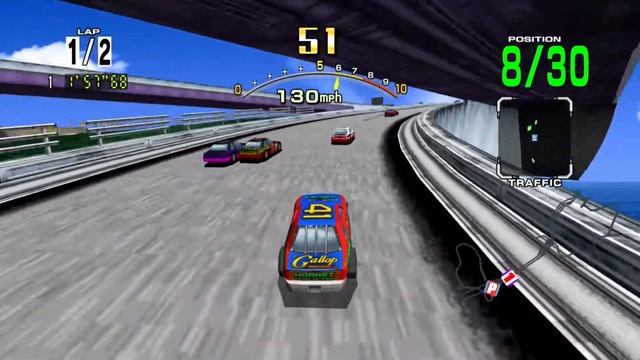 Daytona USA - Expert Course (Seaside Street Galaxy) with Easy Settings (Act 2) смотреть онлайн