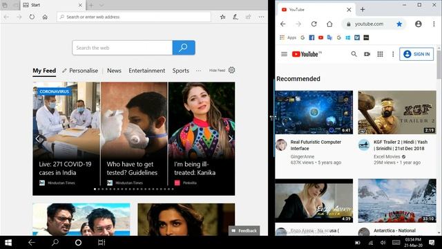 How to Split Screen in Tablet Mode on Windows 10 смотреть онлайн