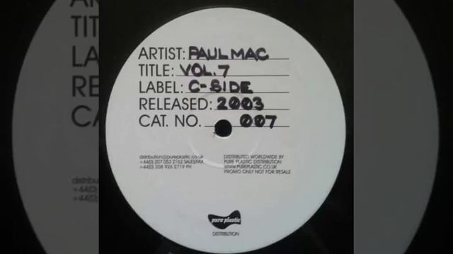 Paul Mac - C-Side 007 – Untitled [A1] смотреть онлайн