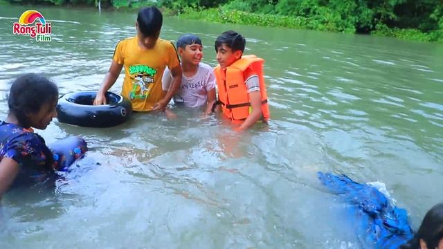 দিহানের সাঁতার খেলা | Dihaner satar khela | Swimming | gadi | jcb | Fairy Angel Story In Bengali | смотреть онлайн