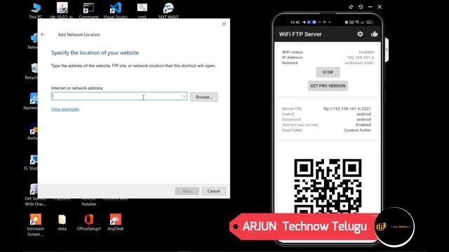 Transfer Files Mobile To Pc With Wifi || Telugu смотреть онлайн