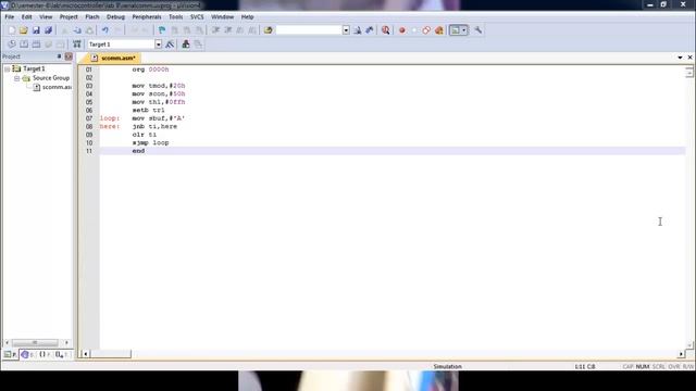 serial communication via 8051 to hyperterminal смотреть онлайн