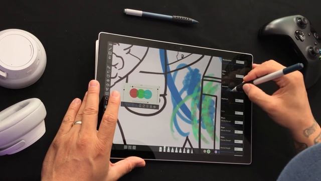 Using the Advanced Brush Menu in Sketchable App смотреть онлайн