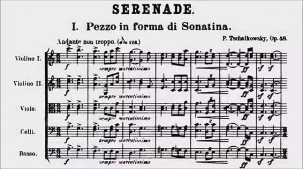 П. Чайковский. Серенада для струнного оркестра op.48 НОТЫ
Tchaikovsky. Serenade for Strings Op. 48