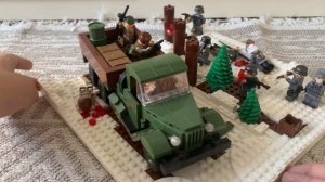 Лего диорама засада немцев / Lego Master Godzilla