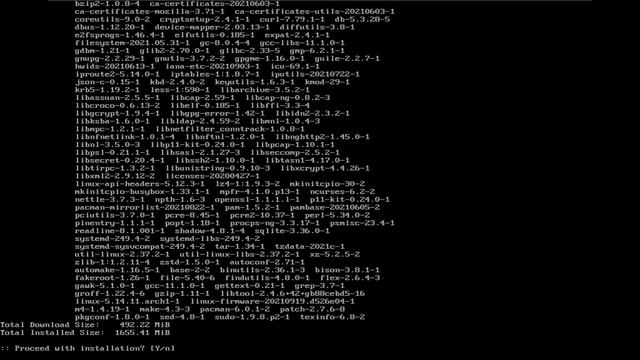 Just another Archinstall showing changes to The Arch Installer смотреть онлайн