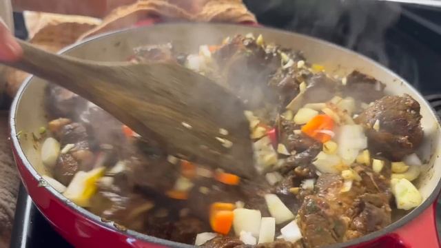Dinner For My Husband 👑 Soul Food Caribbean Fusion | Mac & Cheese, Candied Yams, Curry Brown Stew смотреть онлайн
