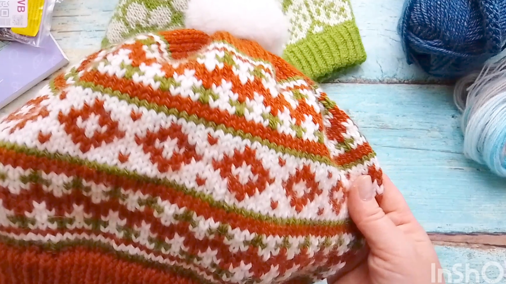 Шапки жаккардом / мужской джемпер. Много новых вязальных проектов. смотреть онлайн