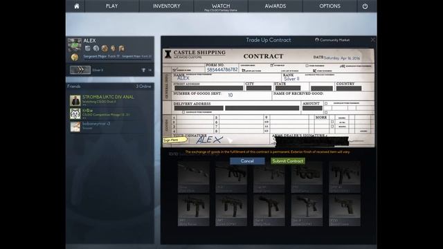 CSGO TRADE - UP CONTRACT (MAC-10-Palm) смотреть онлайн