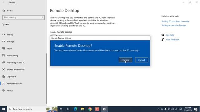 Enable Remote Desktop on your PC - allow access to your PC from a remote device in Windows 10 смотреть онлайн