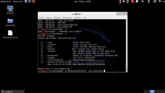 TUTO utiliser macchanger Kali-Linux смотреть онлайн