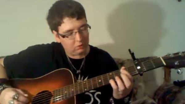 me showing you how to play peacekeeper by fleetwood mac on acoustic guitar