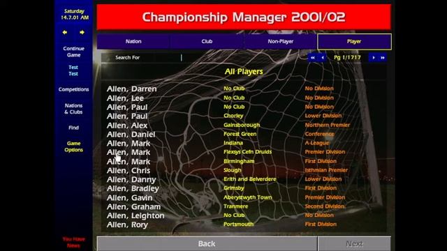 Championship Manager 01-02 - Maxim Tsigalko or To Maderia or Neither? смотреть онлайн