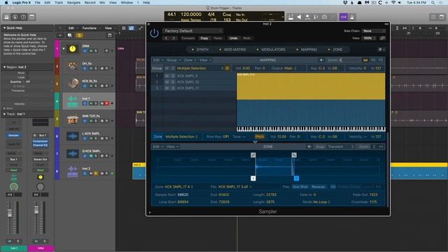 Create Your Own Multi-Layered Drum Samples in Logic Using the New Sampler смотреть онлайн