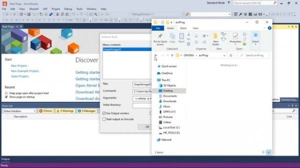 How to setup UsBasp ISP programmer in ATMEL STUDIO 7 for AVR microcontroller