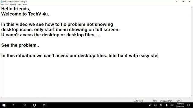 windows 10 desktop icons not showing |start menu appear on full screen 2020 смотреть онлайн