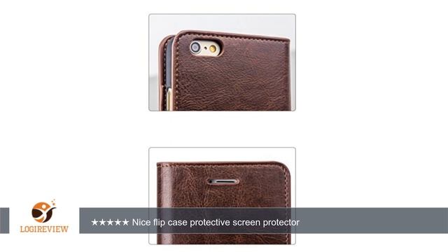 iPhone 6 Plus /6s Plus Case, QIALINO Slim Flip Genuine Leather Cover with Card Slot, Nice Wallet смотреть онлайн