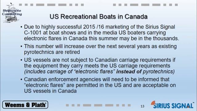 Alternatives to Pyrotechnic Distress Signals CMAC Apr 20 2016 смотреть онлайн