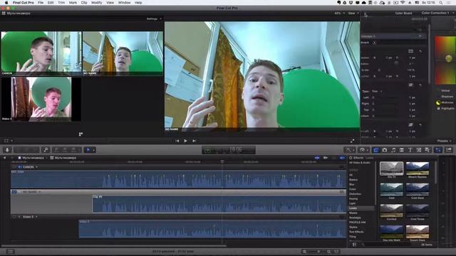 Final Cut Pro X 10.3 - Мультикамера Часть 2 смотреть онлайн