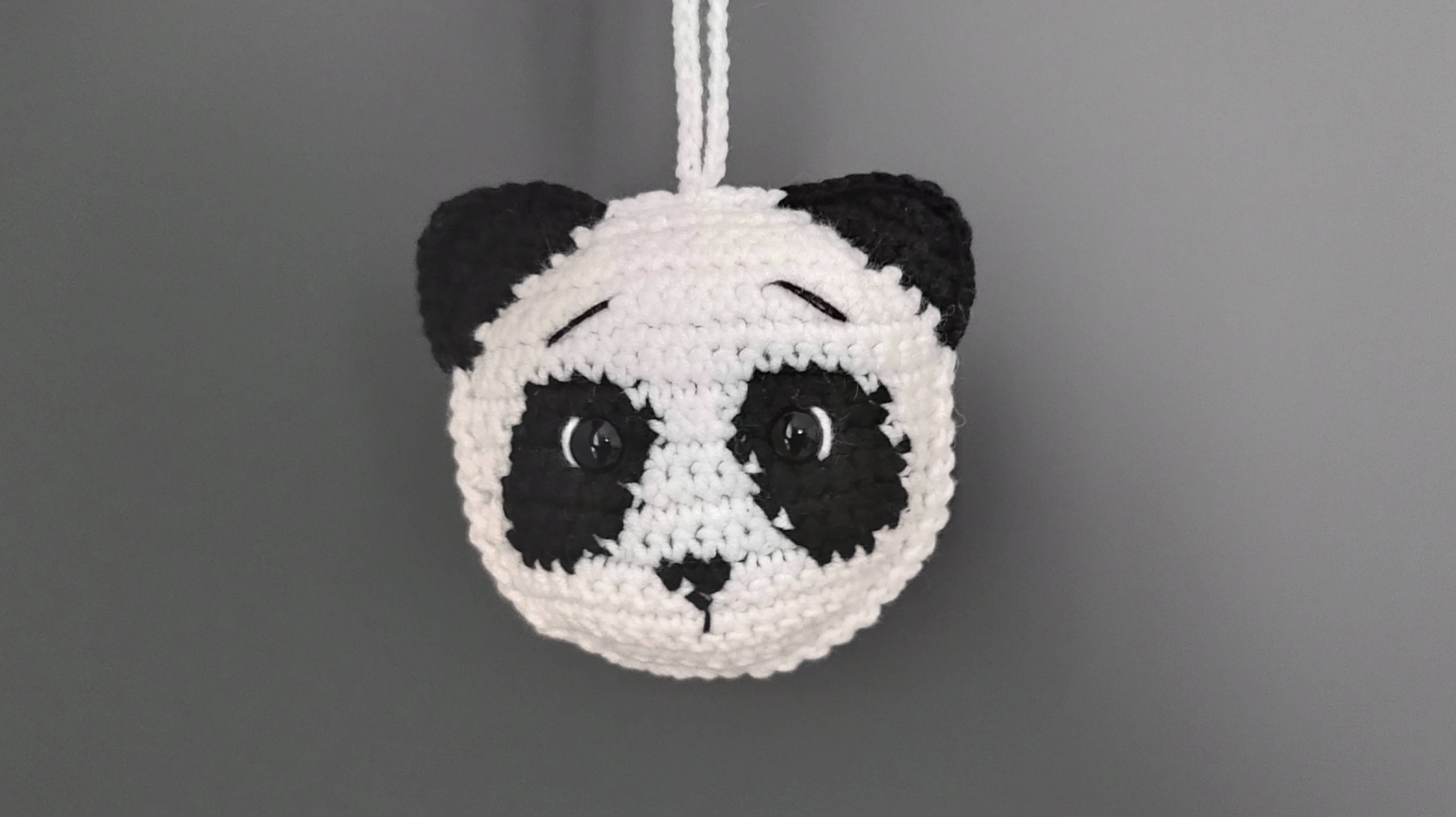 Панда крючком. Панда поворотными рядами (техника Ragdoll).  Crochet Panda Amigurumi