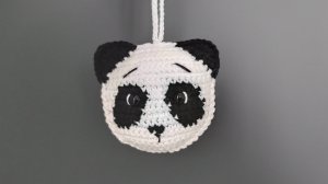 Панда крючком. Панда поворотными рядами (техника Ragdoll).  Crochet panda amigurumi