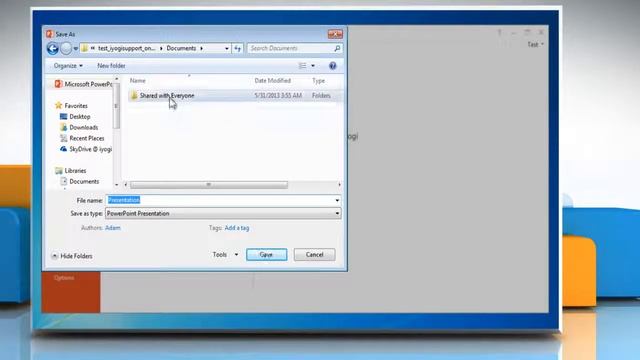 How to save PowerPoint 2013 presentations to your Office 365 SkyDrive® смотреть онлайн