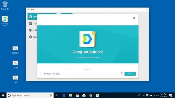Installing Synology Drive Client on Windows 10