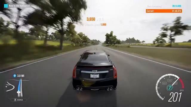 Forza Horizon 3-2016 Cadillac CTS-V Top Speed Run смотреть онлайн