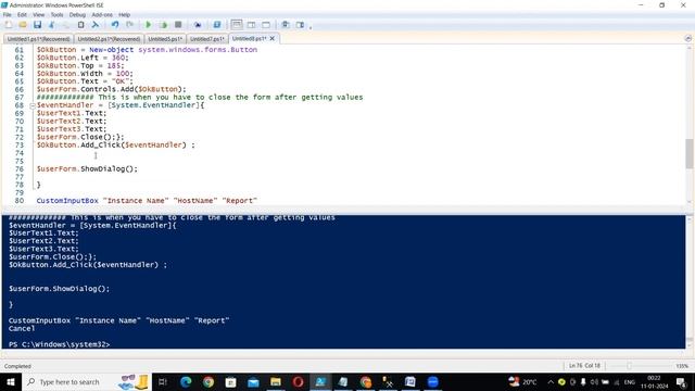 How to Create PowerShell GUI WinForm Windows Form and integrate with PowerShell Script for SQL DBA- смотреть онлайн