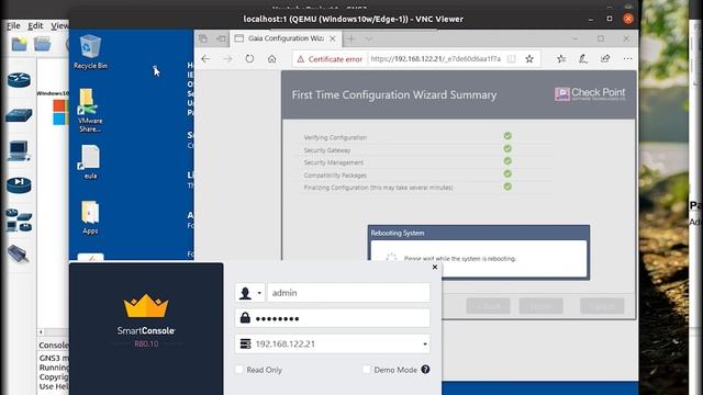 Checkpoint with GNS3 смотреть онлайн