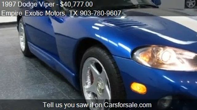 1997 Dodge Viper GTS - for sale in Addison, TX 75001 смотреть онлайн