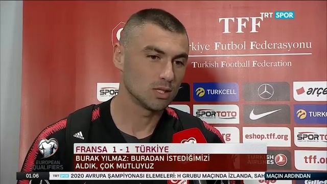 Fransa 1-1 Türkiye | Burak Yılmaz Maç Sonu Röportajı смотреть онлайн
