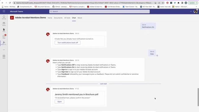 Mentions Feature for PDF Embed API & Acrobat App in MS Teams || Janhvi - Product Intern at Adobe смотреть онлайн