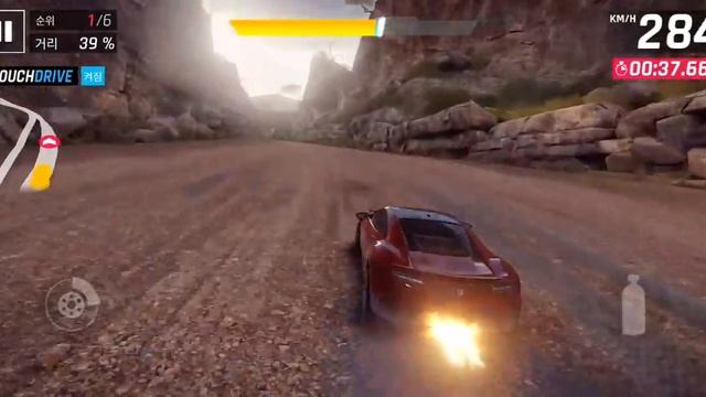 [Asphalt 9 - TouchDrive] Championship - Canyon Launch - Acura 2017 nsx 1 Star - 01:30.560 смотреть онлайн