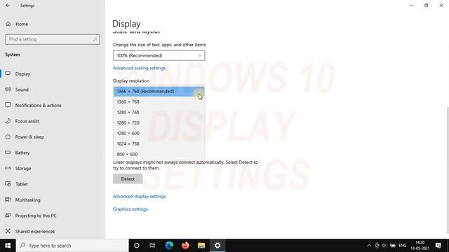 Windows 10 Display Settings - Control brightness, screen resolutions, manage additional screen etc. смотреть онлайн