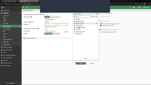 [Fortigate Firewall] SD-WAN Configuration With Dynamic WAN Interfaces (DHCP Client On WAN)