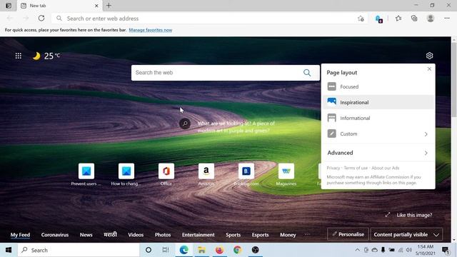 How to change the look of Microsoft Edge homepage in Windows 10 смотреть онлайн
