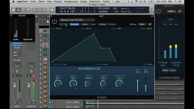 LOGIC PRO X ENVERB plugin test and review смотреть онлайн