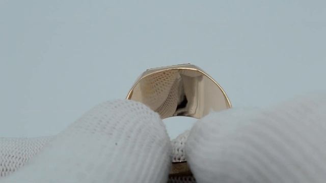 Мужское кольцо 040542-1 с гербом - Золотой Запасъ смотреть онлайн