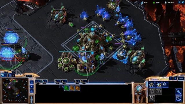 StarCraft 2: Heart of the Swarm - 4v4 - Online Match 18 (Live) смотреть онлайн