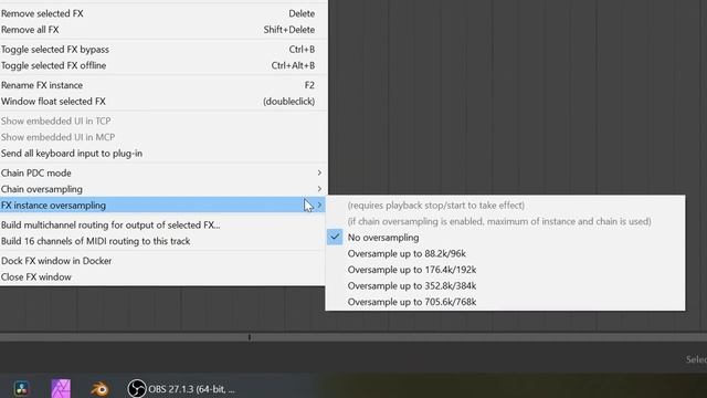 Reaper - Oversampling a Plugin Instance смотреть онлайн