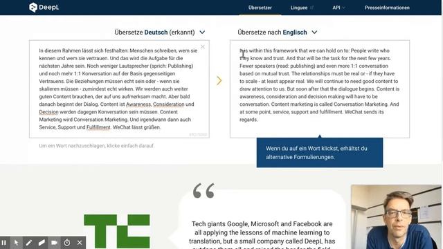 DeepL: Faszinierende Übersetzungsqualität für internationales Content Marketing смотреть онлайн