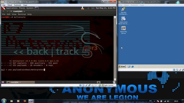 Cyber Warrior - Windows server 2003 hacking with Metasploit смотреть онлайн