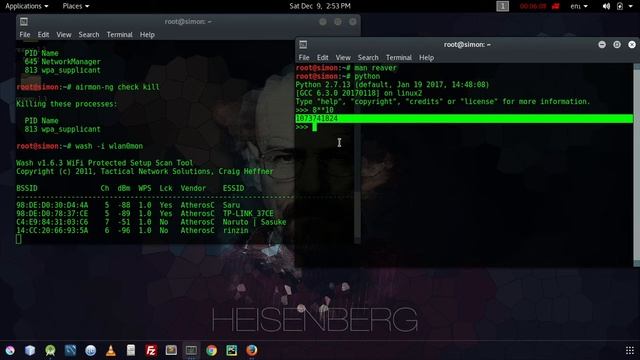 01. BruteForece Attack (reaver) wpa/wpa2 attack смотреть онлайн