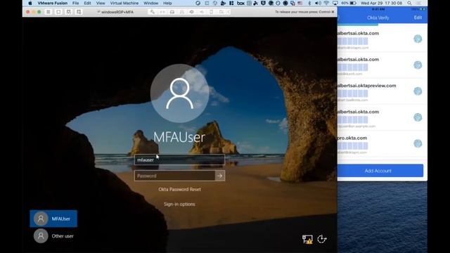 Okta Verify MFA with Windows and Password Reset смотреть онлайн