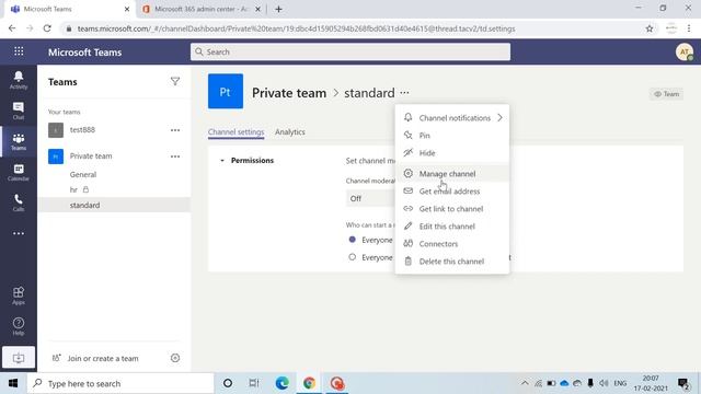 How to create Standard channel in Teams | Set up channel | Microsoft office 365 channel ( Part 2 ) смотреть онлайн